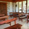 The benches make the perfect audience for the Dancing Trees.