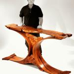 Walker Curve 
Mesquite Entry Table
Best Texas Style Furniture 
Texas Furniture Makers Show
2014
