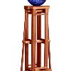 Gazing Ball & Mahogany Stand
W10"xL16"xH42"