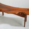 Notched
Curved Coffee Table
W15"xL62"xH18"
Mesquite with turquoise & gold